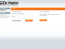 Tablet Screenshot of bandberechnung.dr-hahn.eu
